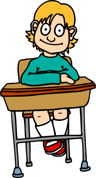 student taking a test clipart