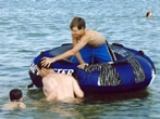 Boy Tubing