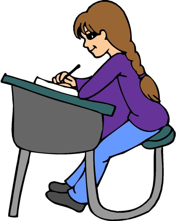 Girl at Desk